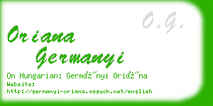 oriana germanyi business card
